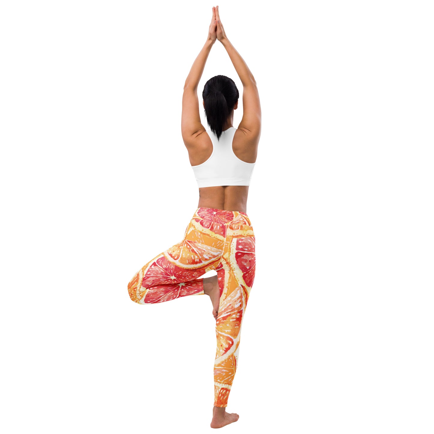 orange yoga leggings