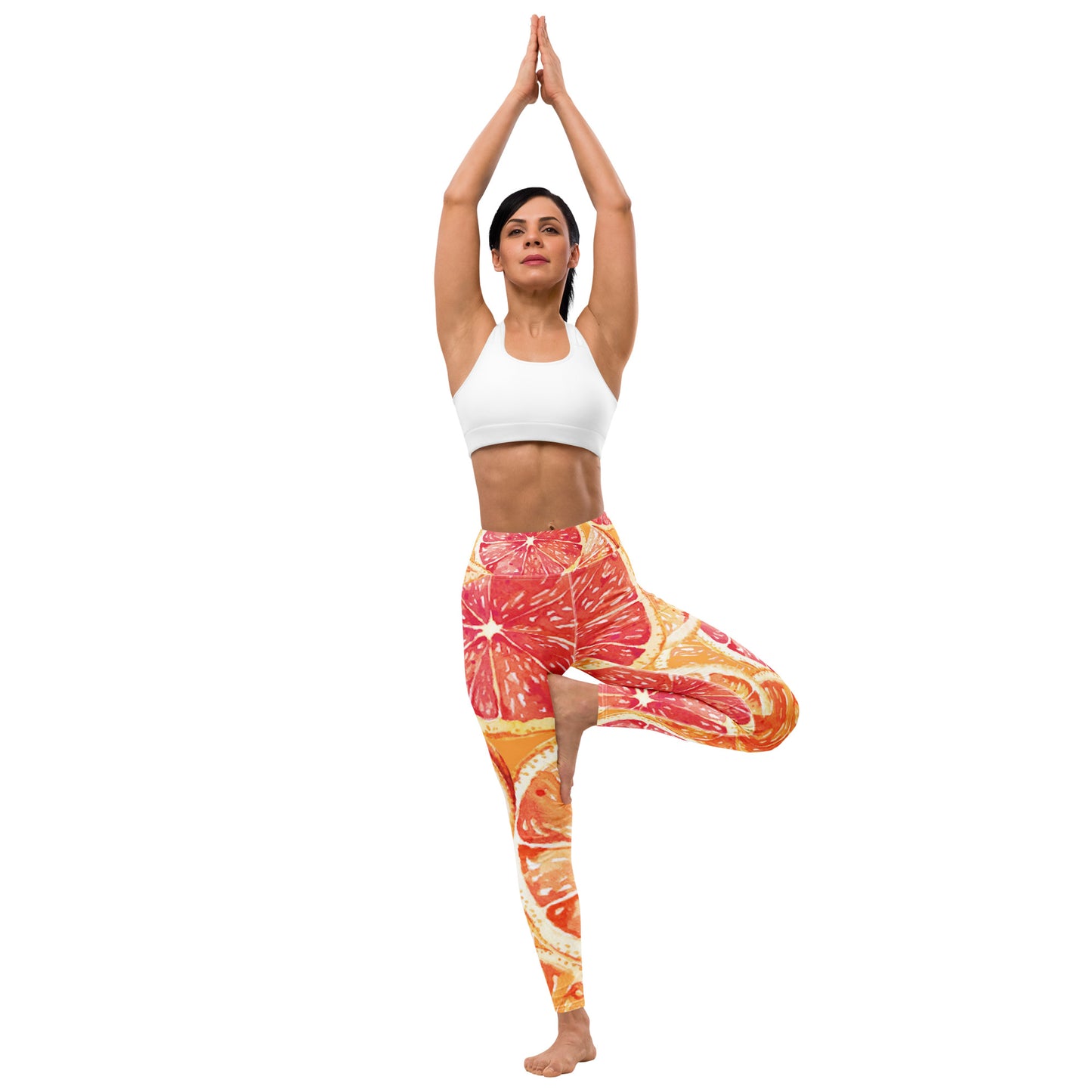 orange yoga leggings