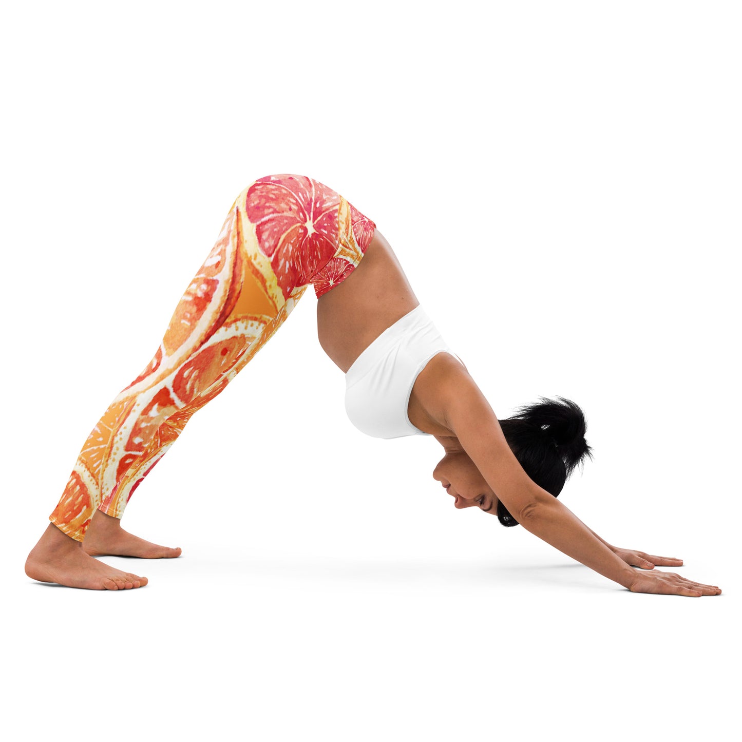orange yoga leggings