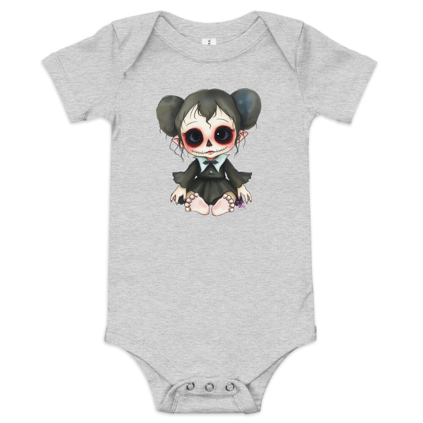 GOTH BABY SHORT SLEEVE ONE PIECE