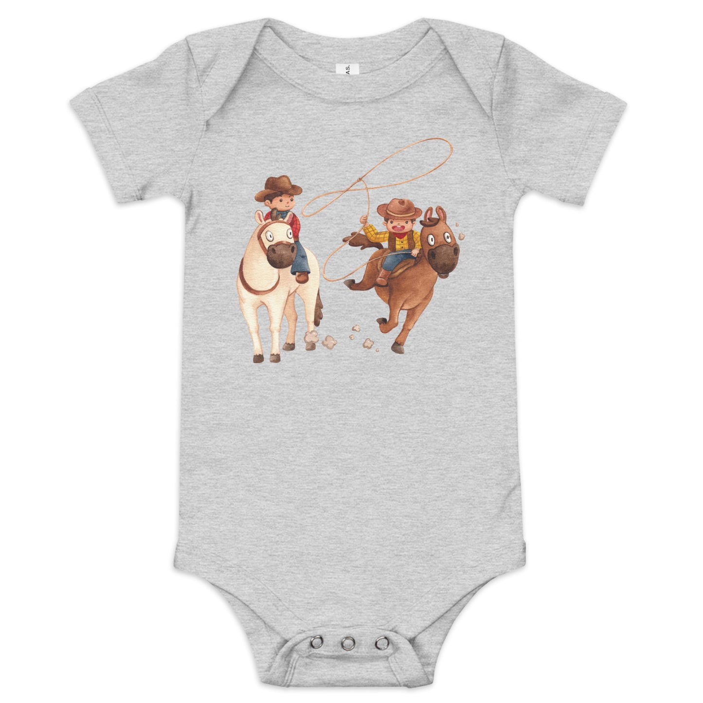 COWBOY BABY SHORT SLEEVE ONE PIECE WILD WILD WEST