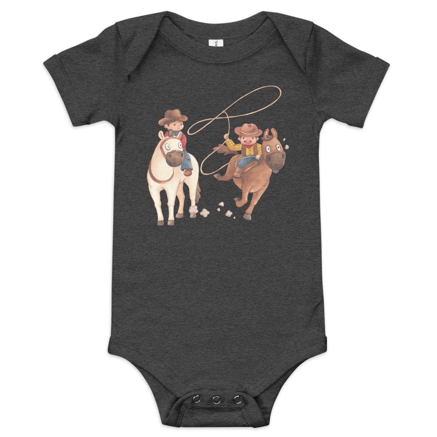 COWBOY BABY SHORT SLEEVE ONE PIECE WILD WILD WEST