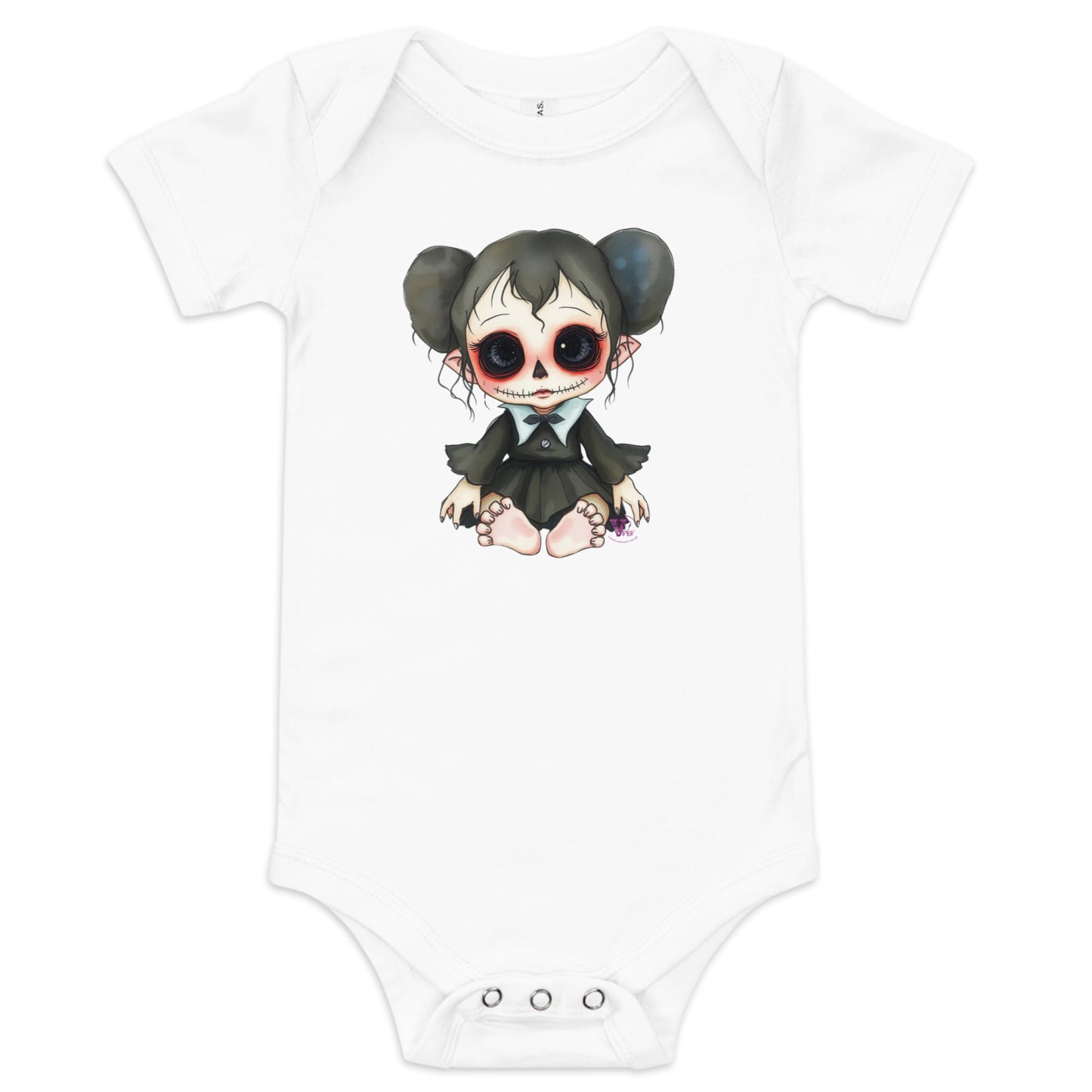 GOTH BABY SHORT SLEEVE ONE PIECE
