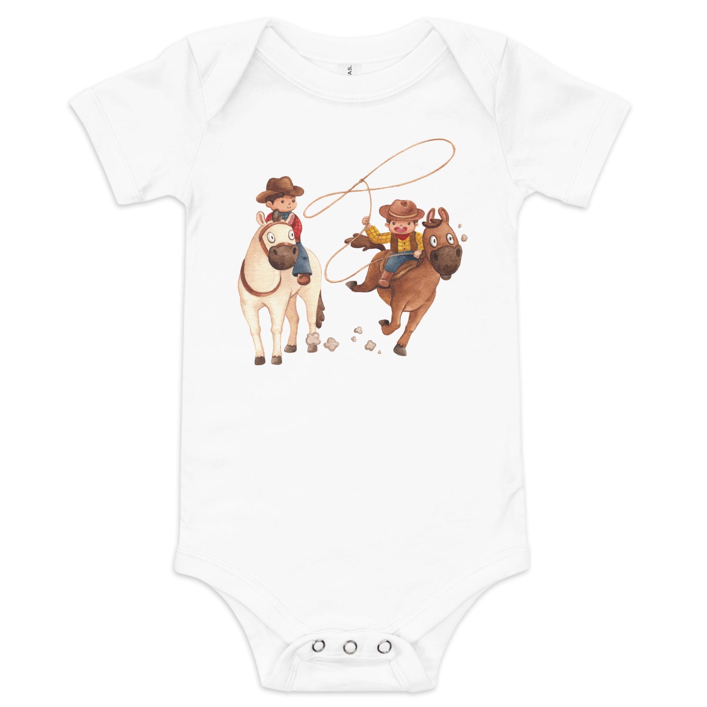 COWBOY BABY SHORT SLEEVE ONE PIECE WILD WILD WEST