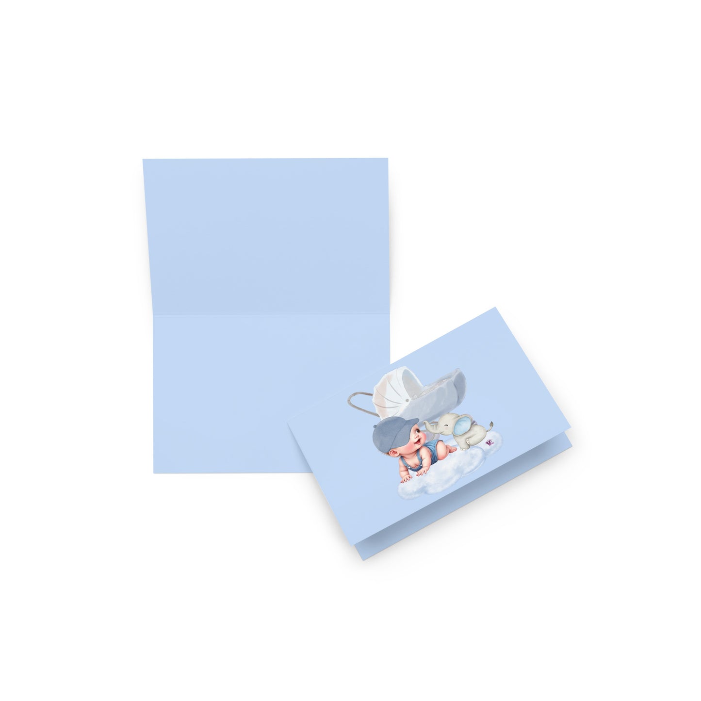 NEWBORN BABY BOY GREETING CARD
