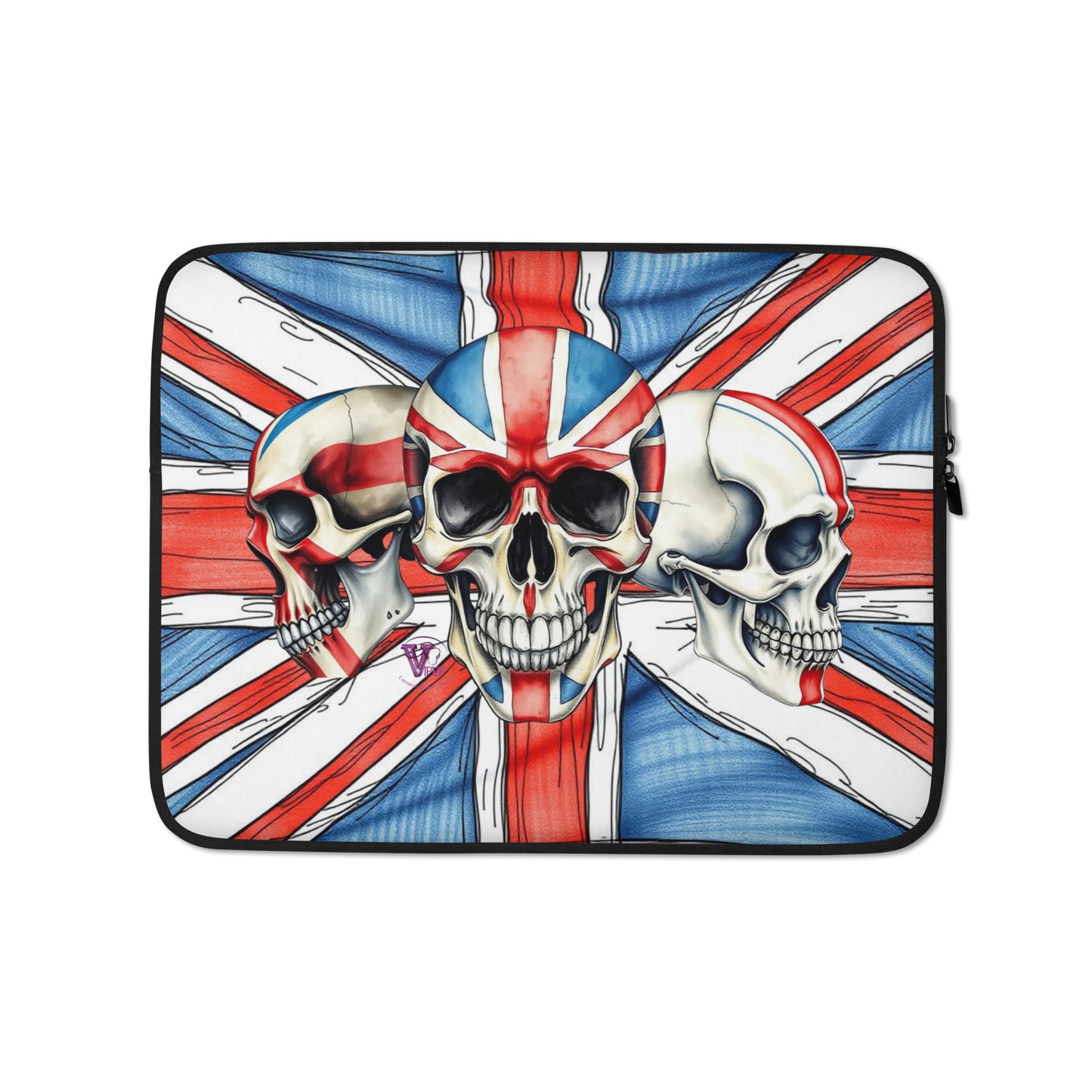 union jack Laptop Slevees Viper Unconventional Concept graphic.
