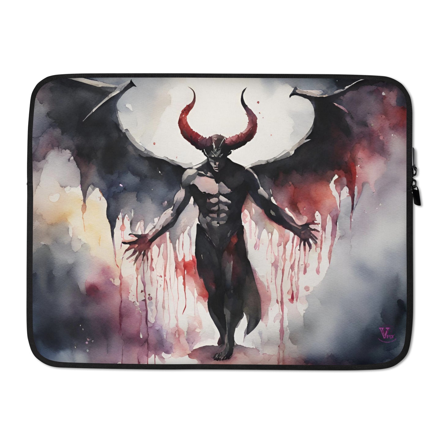 dangers of daily life goth devil laptop sleeve