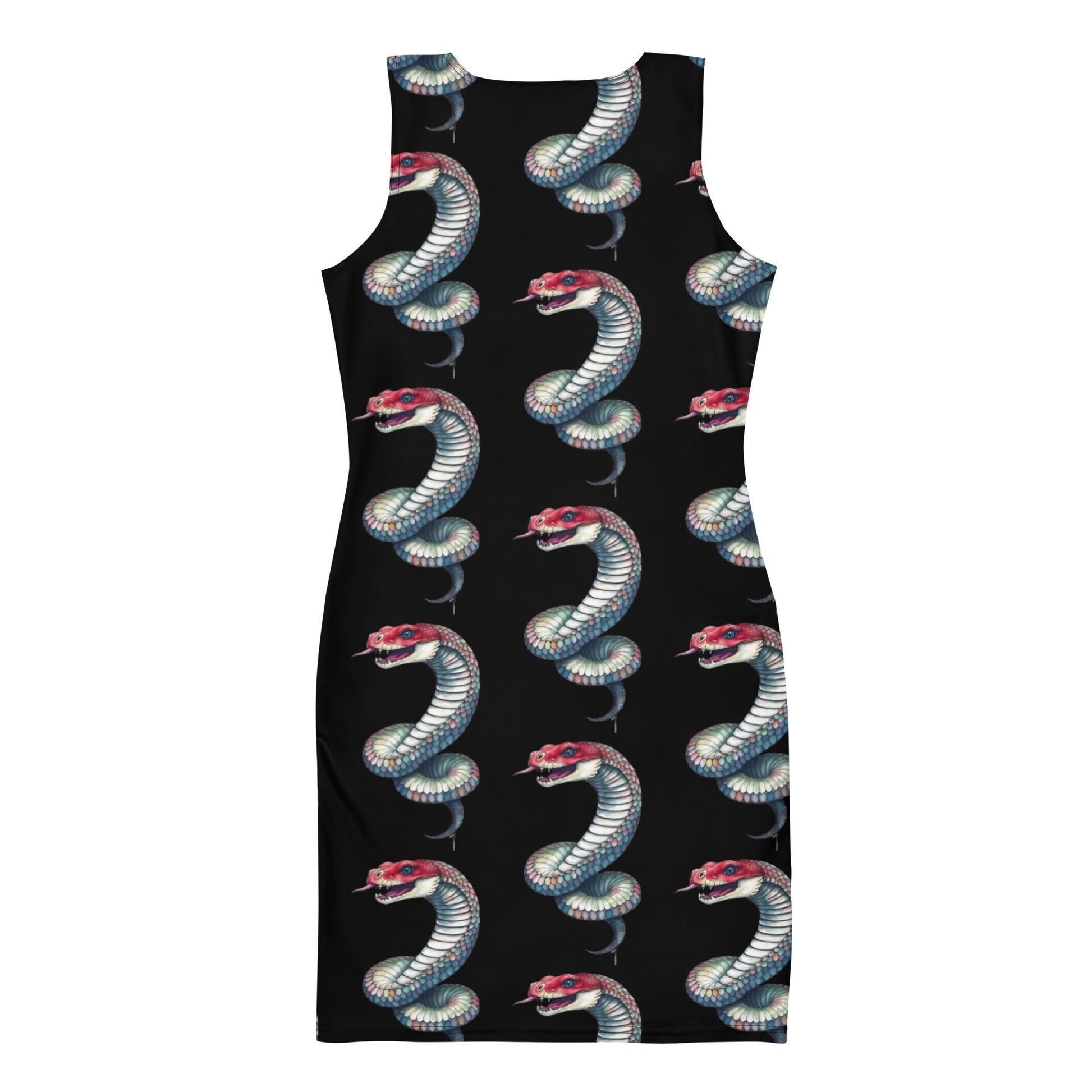 GOTH SNAKE  BODYCON DRESS