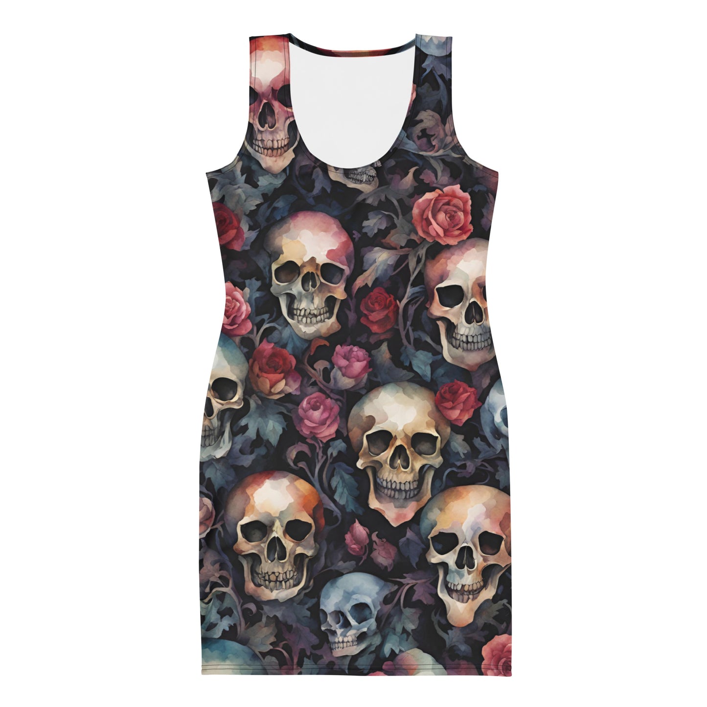 SKULLS WOMEN BODYCON DRESS