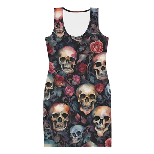 SKULLS WOMEN BODYCON DRESS