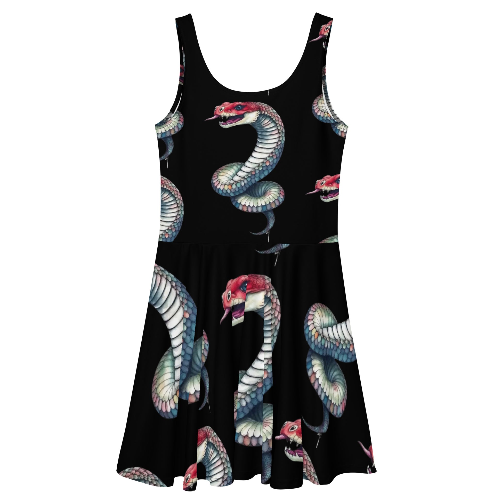 SNAKE SKATER DRESS