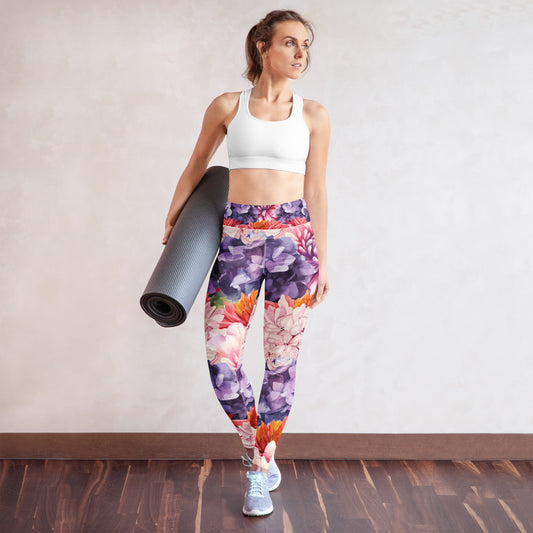 floral yoga leggings