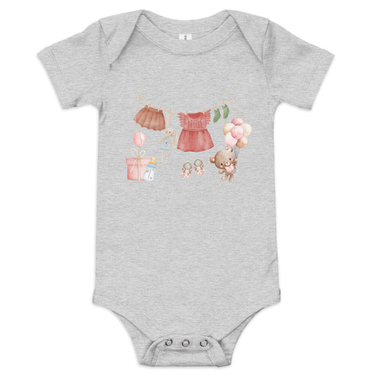 BABY GIRL  BABY SHORT SLEEVE ONE PIECE