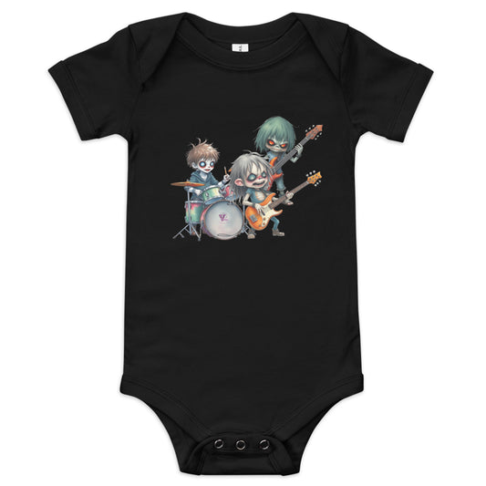 heavy  metal BABY SHORT SLEEVE ONE PIECE