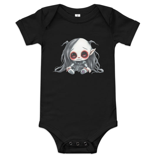 goth BABY SHORT SLEEVE ONE PIECE doll