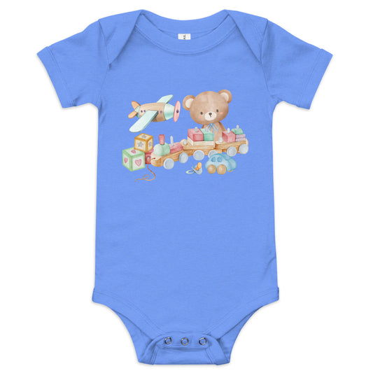 BABY BOY BABY SHORT SLEEVE ONE PIECE