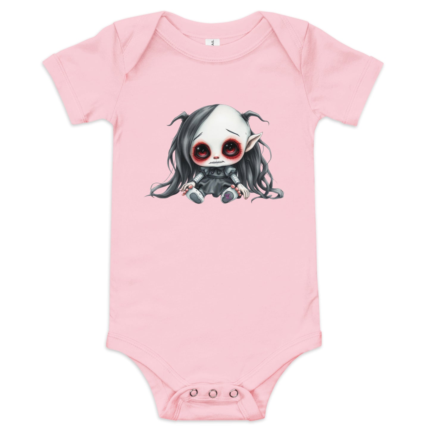 goth BABY SHORT SLEEVE ONE PIECE doll