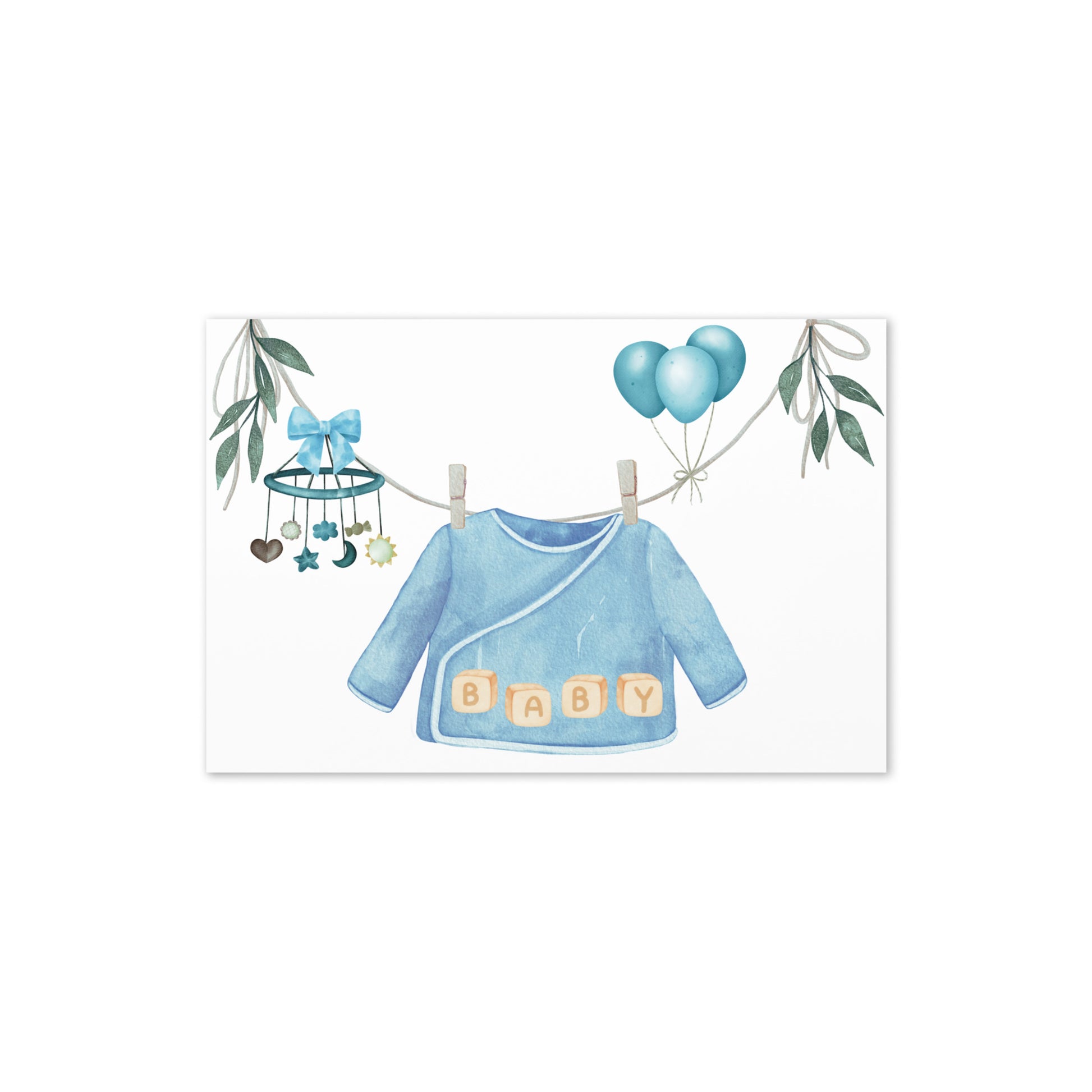 NEWBORN BOY  GREETING CARD