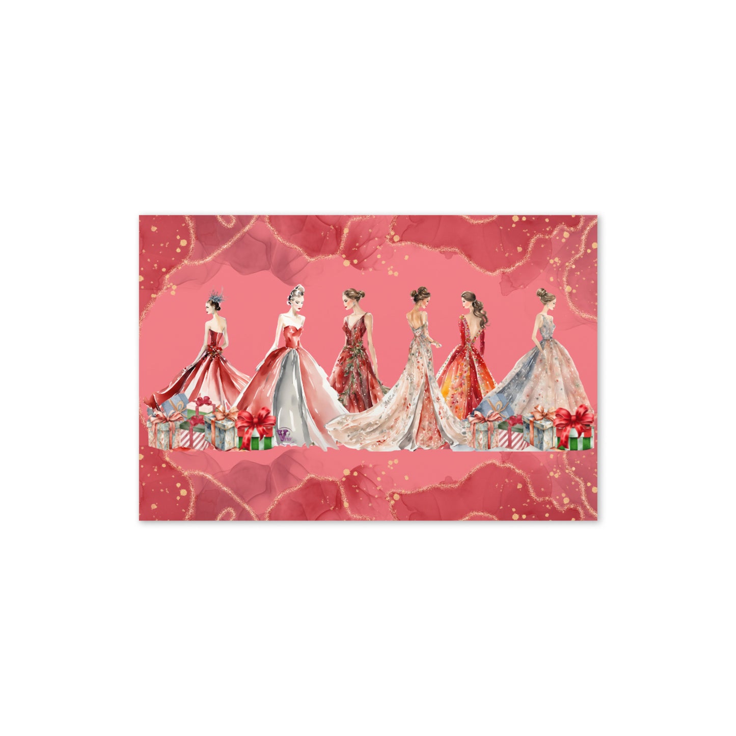 FASHION CHRISTMAS GREETING CARD