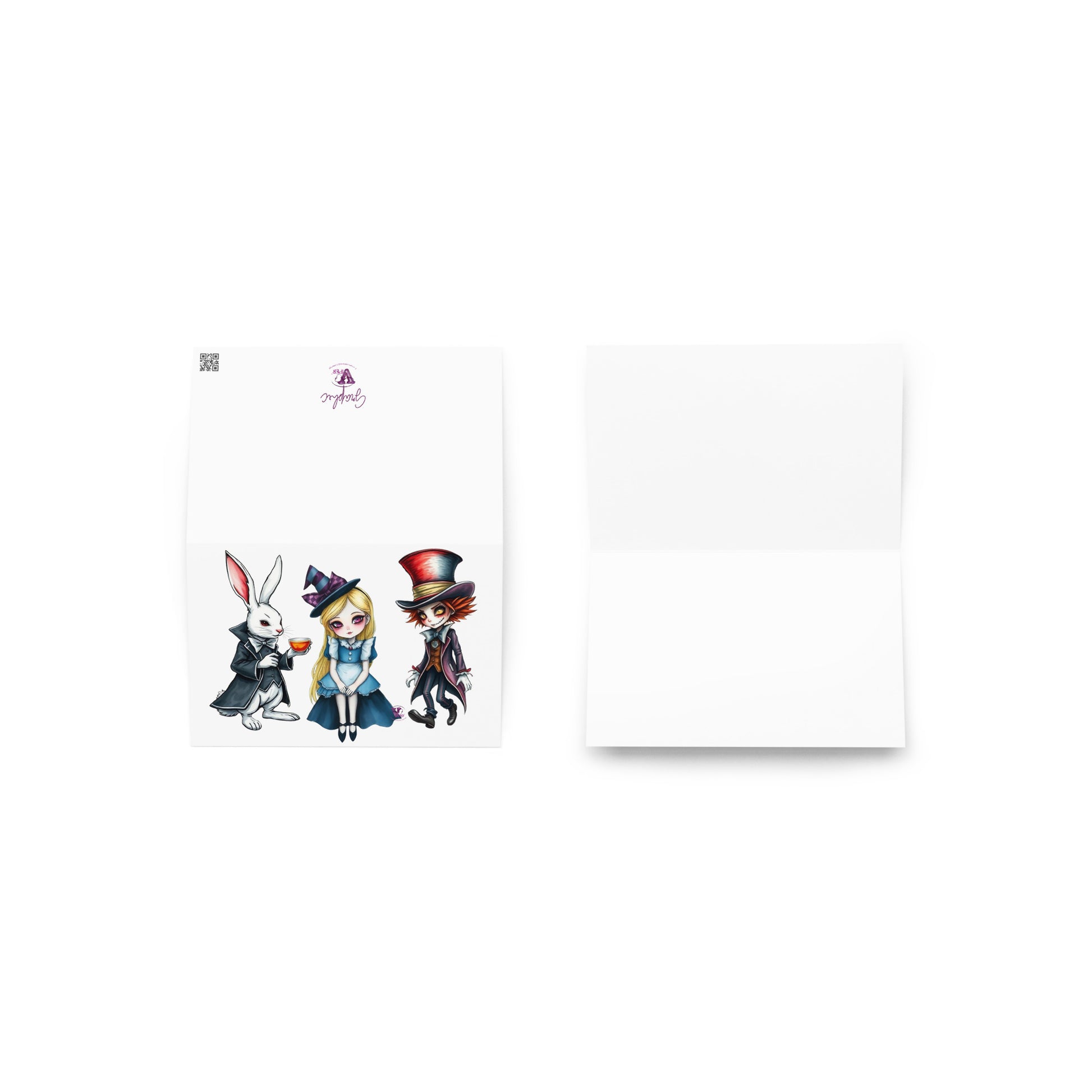 alice in wonderland card