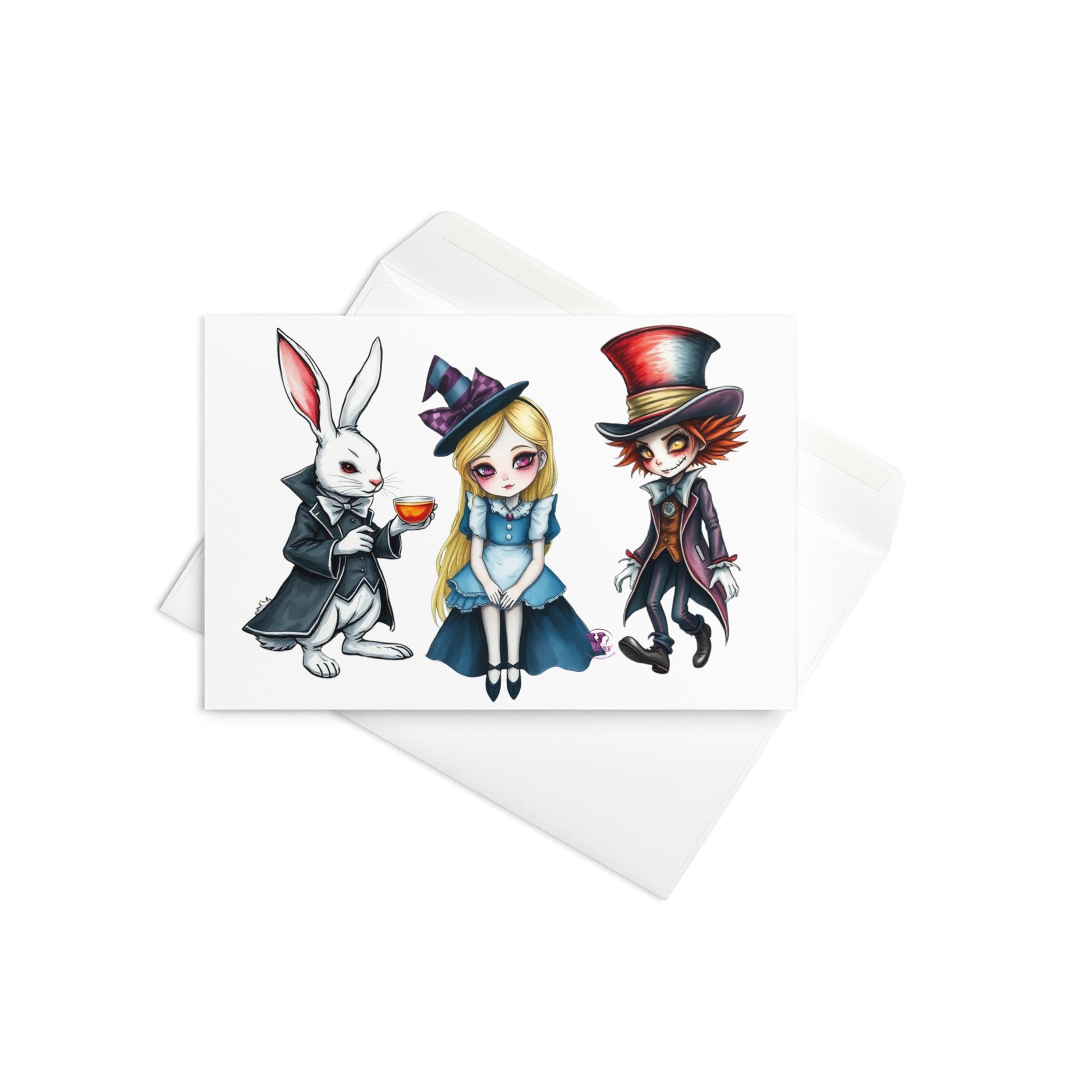 alice in wonderland card