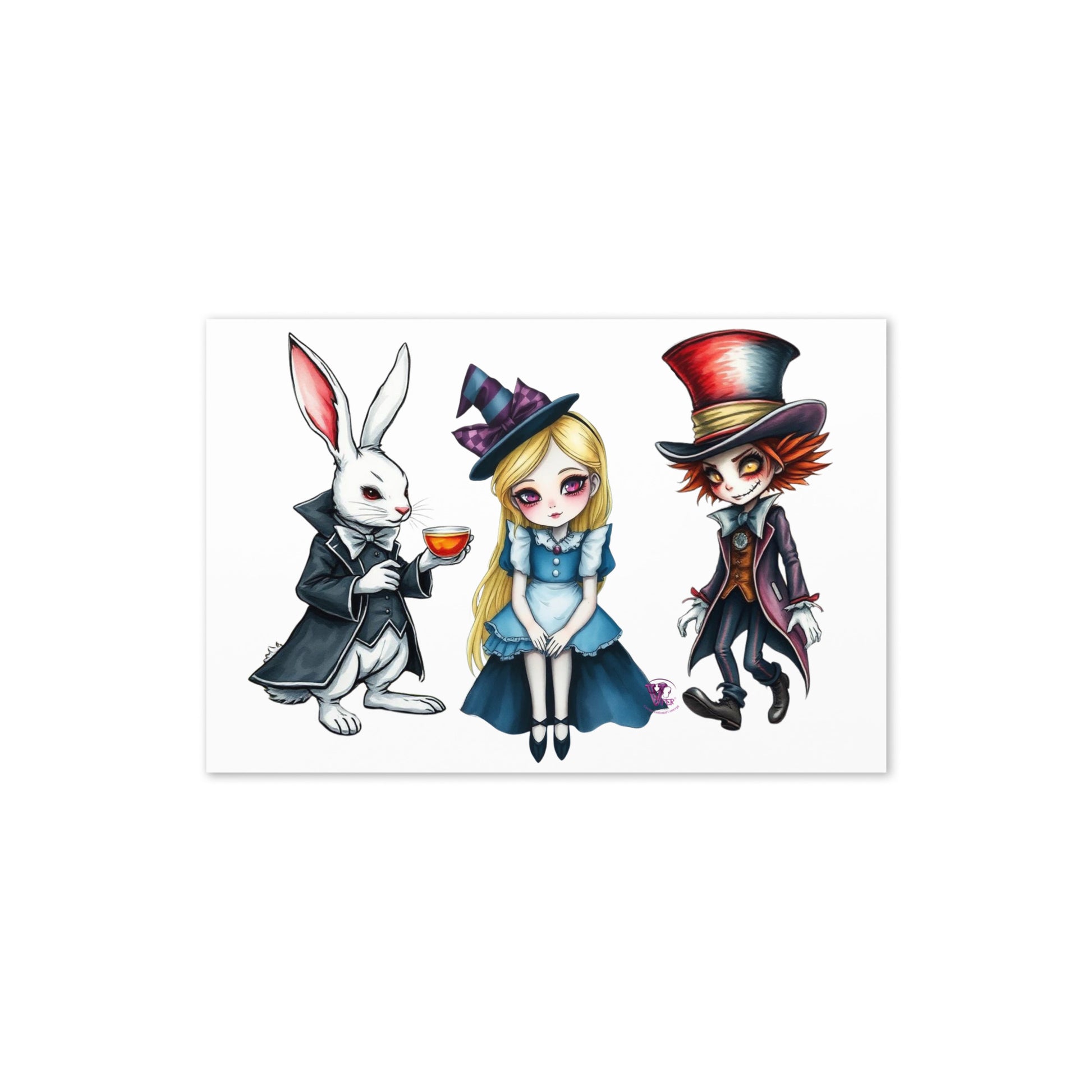 alice in wonderland card