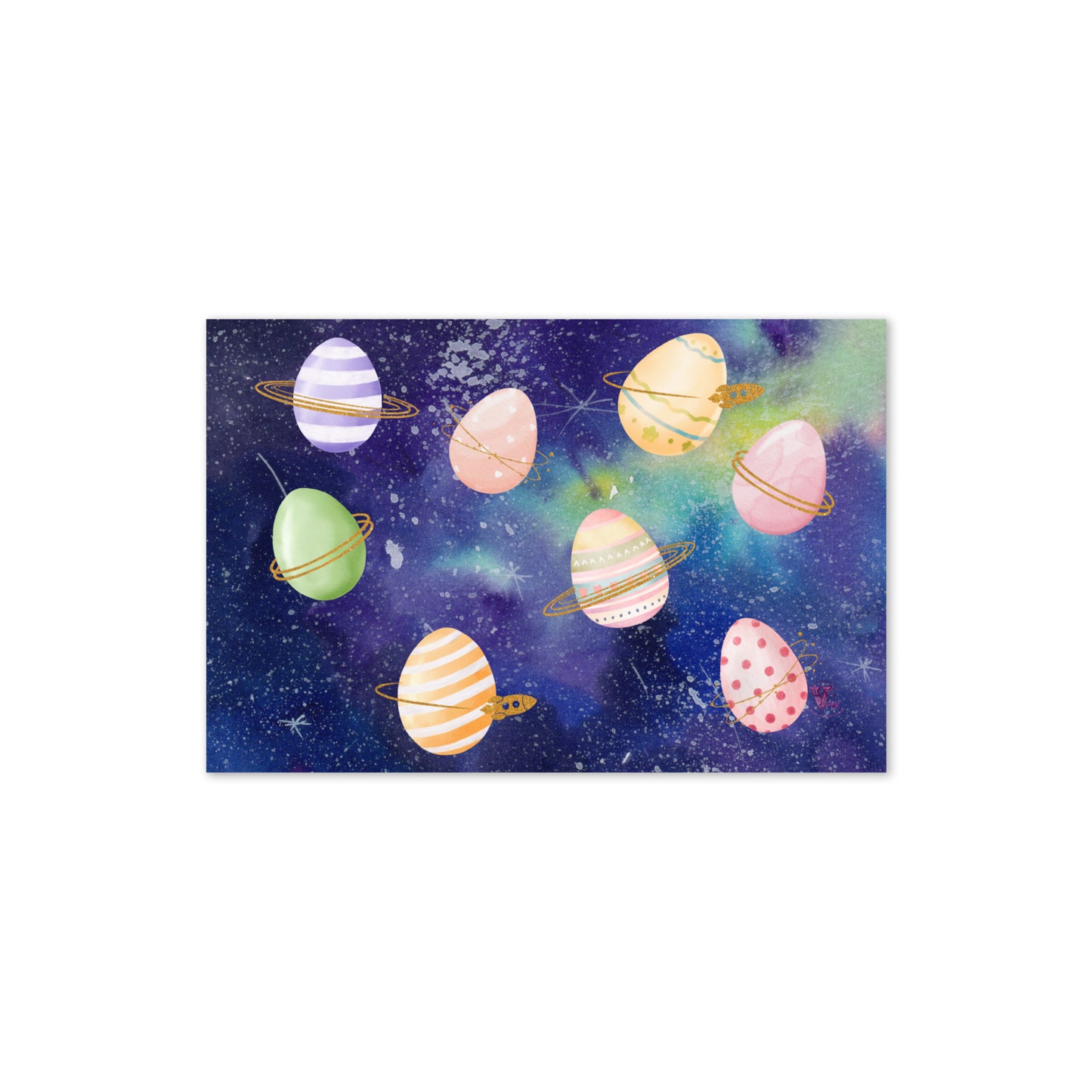 EGGS HUNTER easter GREETING CARD