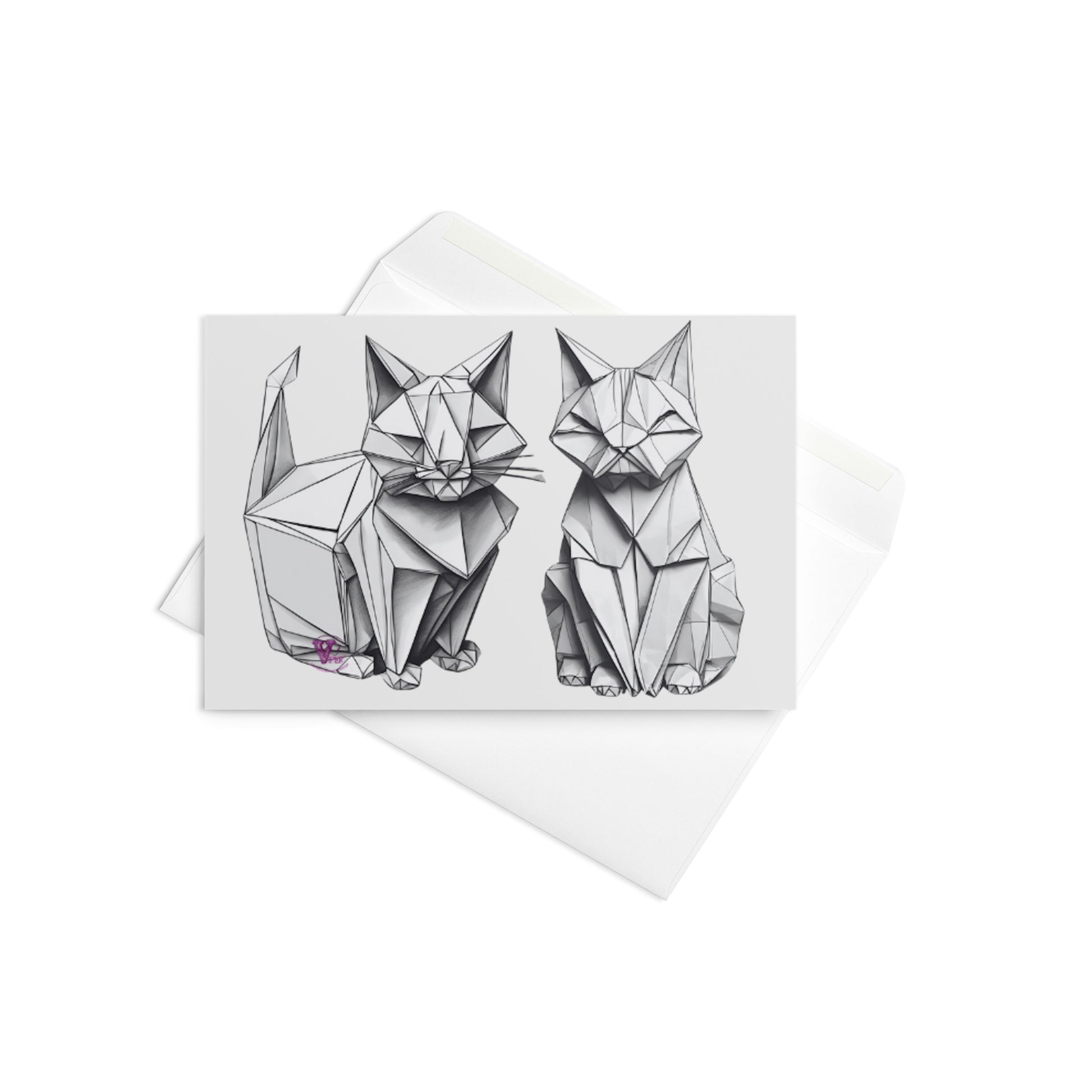 ORIGAMI CATS CARD