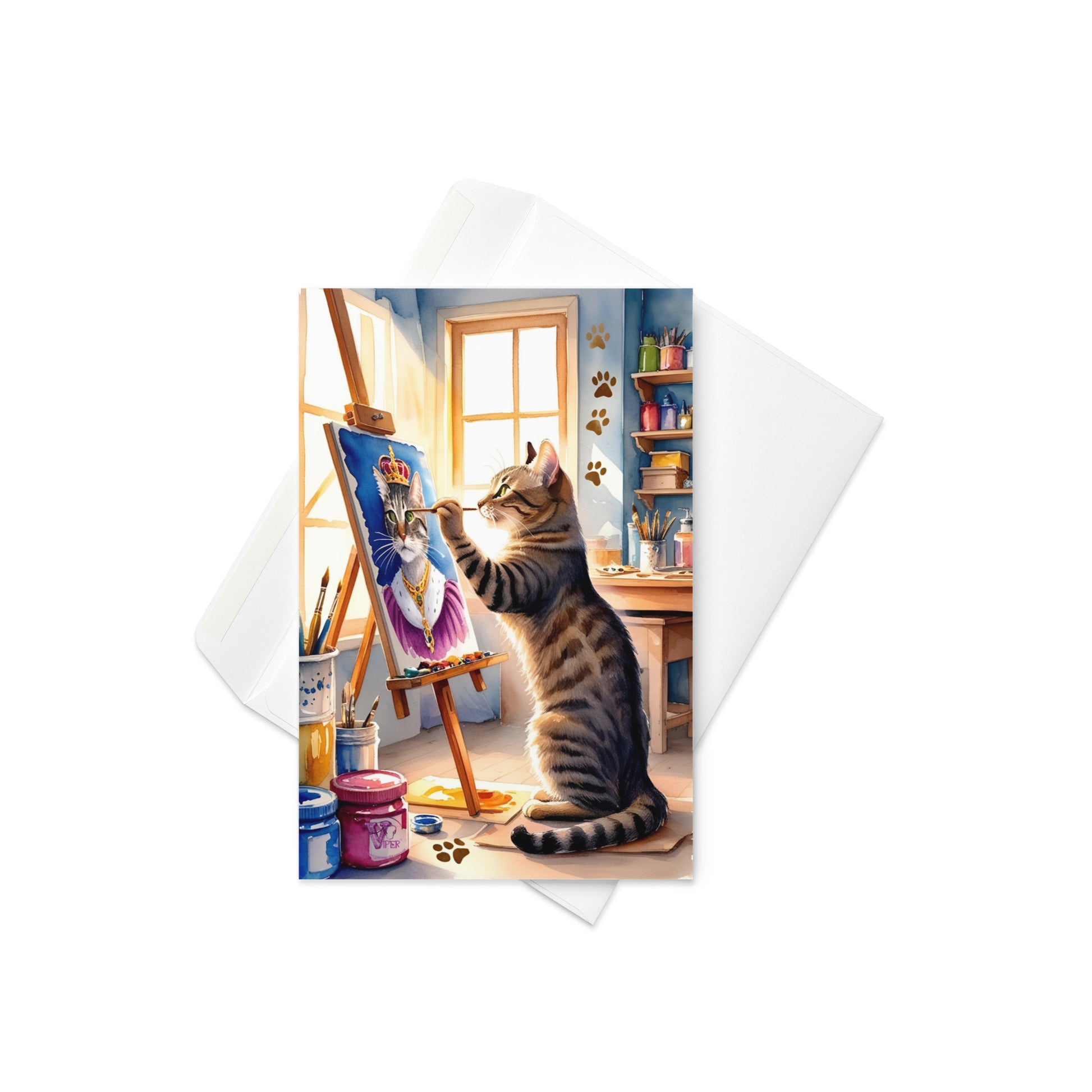 CAT GREETING CARD