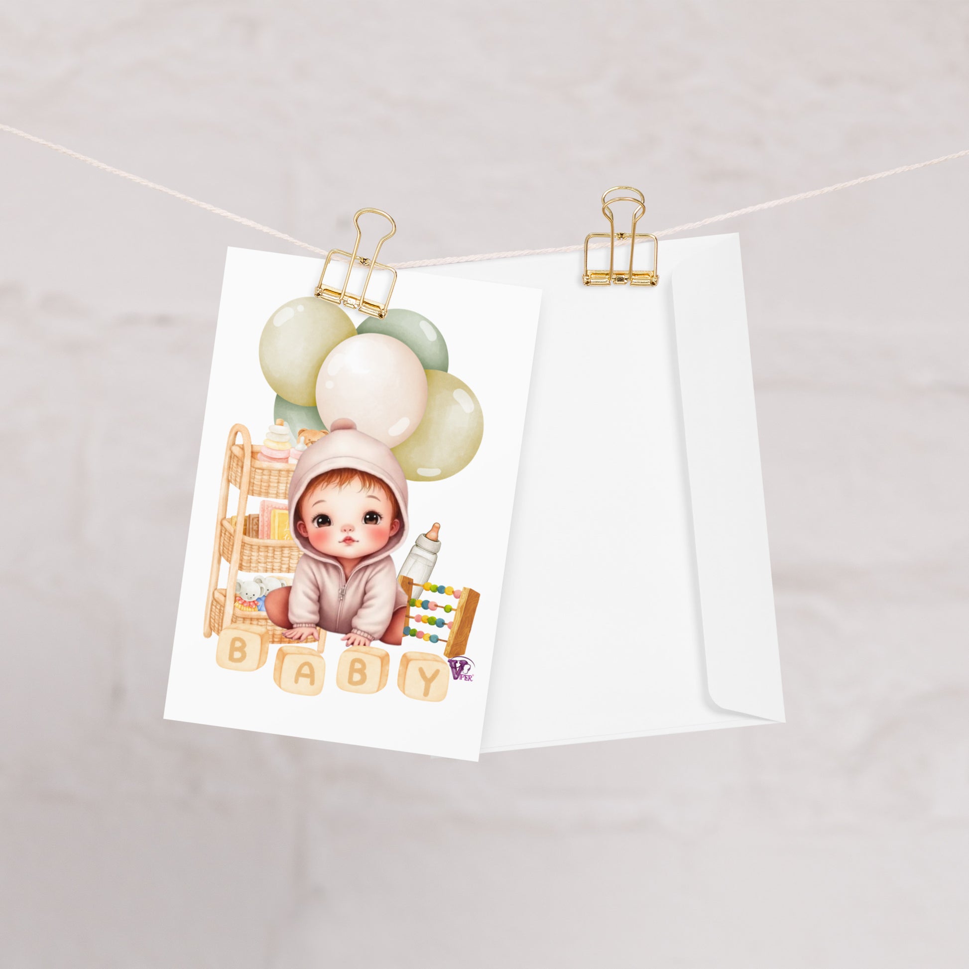 NEWBORN BABY GREETING CARD