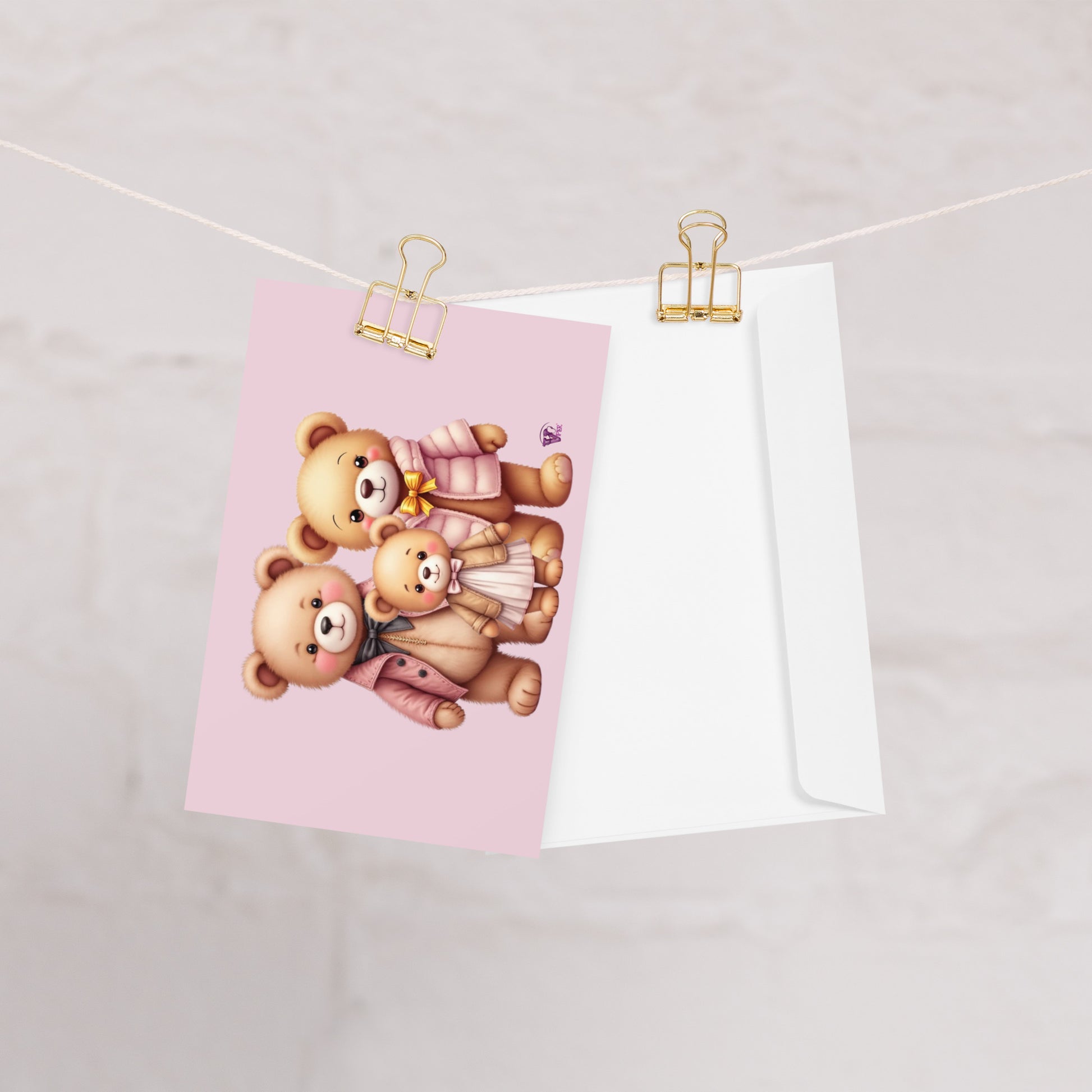 NEWBORN BABY GIRL GREETING CARD