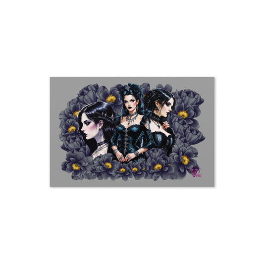 GOTH FLORAL GREETING CARD