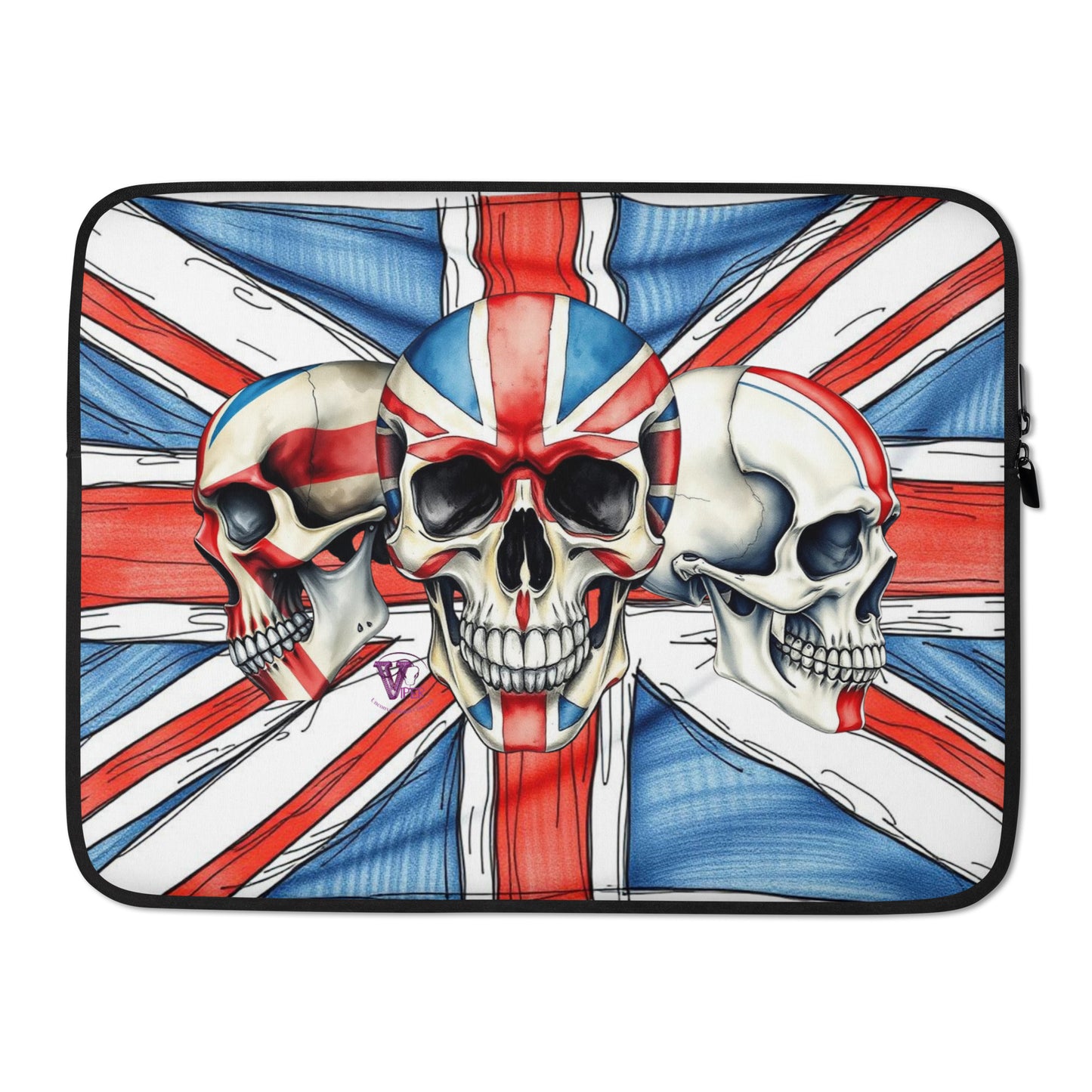 union jack Laptop Slevees Viper Unconventional Concept graphic.