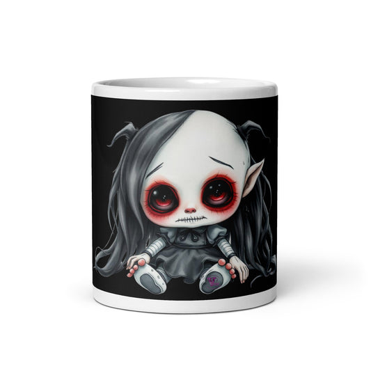goth doll mug